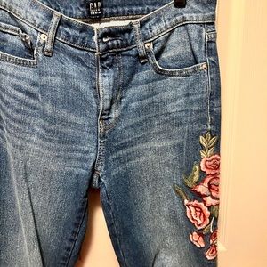 Gap floral jeans